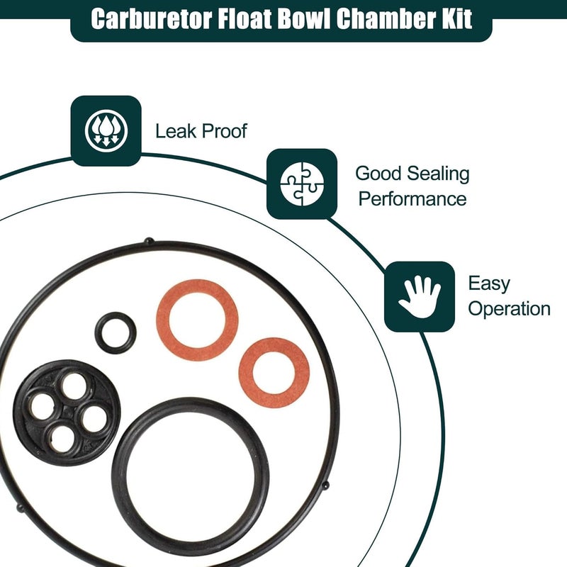 OXCANO 5 Pack 16010-ZE1-812 Carburetor Gasket Set Compatible with Honda GX240 GX270 GX340 GX390 WT30 WT40 GX120 GX160 GX200 EG2500 EG2200 GX110 Replacement for 11580 - Image 3